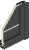Aluminium-Profile für Eingangstüren basic