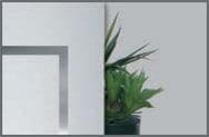 Satiniertes Glas